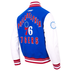 NBA PHILADELPHIA 76ERS ON TOP MEN'S COAT (ROYAL BLUE/RED)