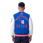 NBA PHILADELPHIA 76ERS ON TOP MEN'S COAT (ROYAL BLUE/RED)