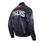 NBA PHILADELPHIA 76ERS PRO PREMIUM MEN'S COAT (BLACK)