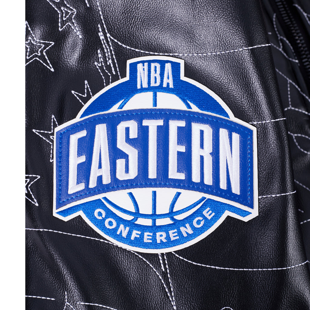 NBA PHILADELPHIA 76ERS PRO PREMIUM MEN'S COAT (BLACK)