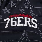 NBA PHILADELPHIA 76ERS PRO PREMIUM MEN'S COAT (BLACK)