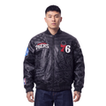 NBA PHILADELPHIA 76ERS PRO PREMIUM MEN'S COAT (BLACK)