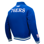 NBA PHILADELPHIA 76ERS CLASSIC CORDUROY MANTEAU POUR HOMME (BLEU ROYAL)
