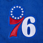 NBA PHILADELPHIA 76ERS CLASSIC CORDUROY MANTEAU POUR HOMME (BLEU ROYAL)
