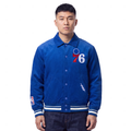 NBA PHILADELPHIA 76ERS CLASSIC CORDUROY MANTEAU POUR HOMME (BLEU ROYAL)