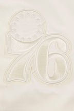 NBA PHILADELPHIA 76ERS NEUTRAL MEN'S TWILL JACKET (EGGSHELL)