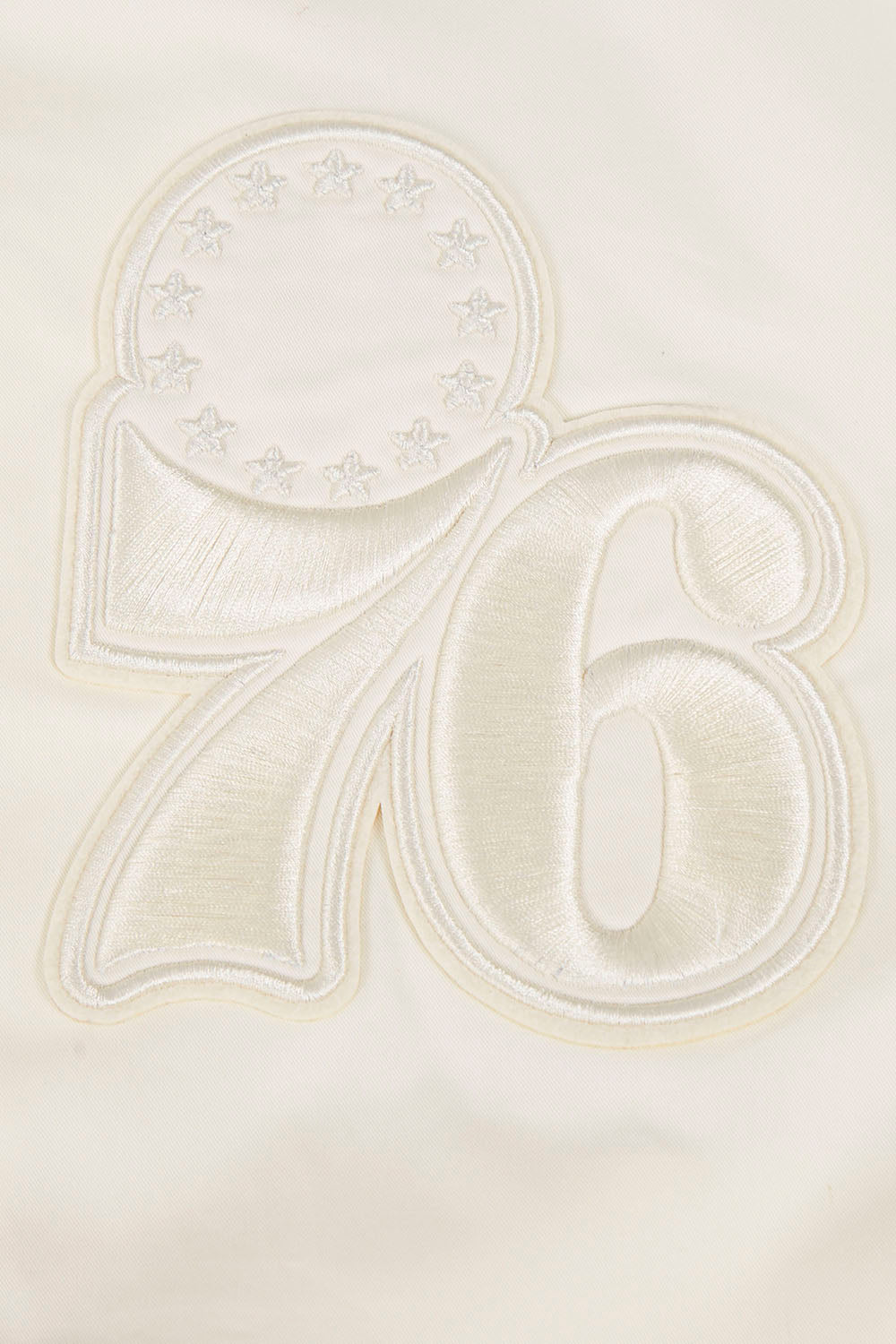 NBA PHILADELPHIA 76ERS NEUTRAL MEN'S TWILL JACKET (EGGSHELL)