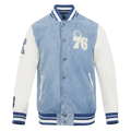 NBA PHILADELPHIA 76ERS VARSITY BLUES BLOUSON COLLÉGIAL EN DENIM POUR HOMME (DENIM/LIN)