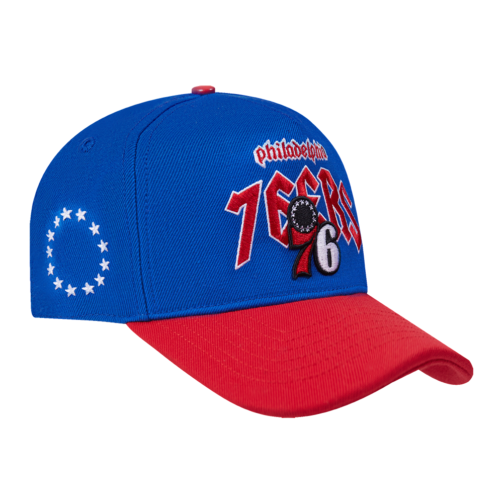 NBA PHILADELPHIA 76ers CITY TOUR ESSENTIAL CURVED VISOR SNAPBACK (ROYAL BLUE)