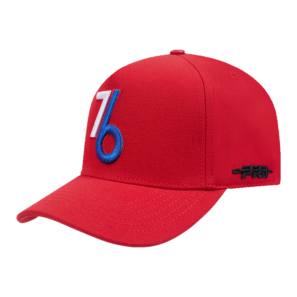 NBA PHILADELPHIA 76ERS CITY EDITION 24-25 PINCH FRONT SNAPBACK HAT (RED)