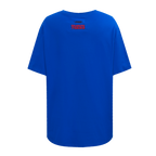 NBA PHILADELPHIA 76ers SCRIPT TAIL WOMEN'S BOYFRIEND TEE (ROYAL BLUE)