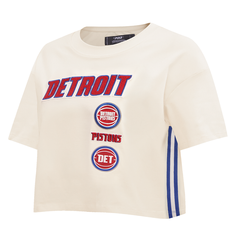 NBA PHILADELPHIA 76ERS RETRO CLASSIC WOMEN'S BOXY TEE (EGGSHELL)