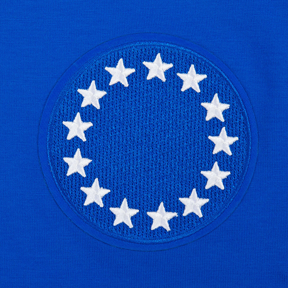 NBA PHILADELPHIA 76ERS GAME DAY CLASSICS T-SHIRT BABY DOLL EN JERSEY SIMPLE POUR FEMME (BLEU ROYAL)