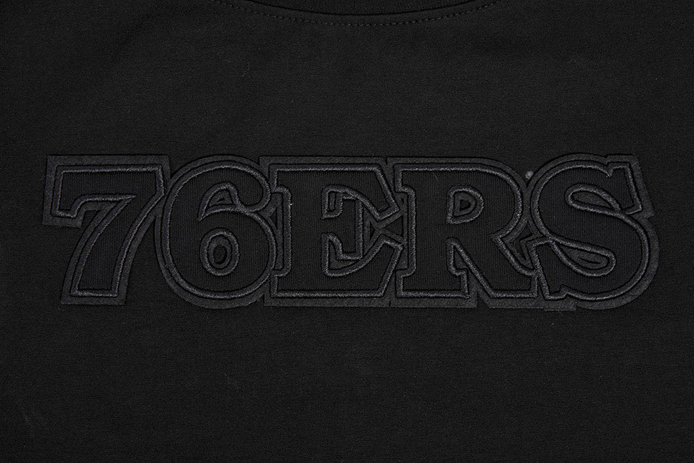 NBA PHILADELPHIA 76ERS NEUTRAL WOMEN'S BOXY TEE (BLACK)