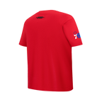 NBA PHILADELPHIA 76ERS CLASSIC BIG BOY'S SINGLE JERSEY TEE (RED)