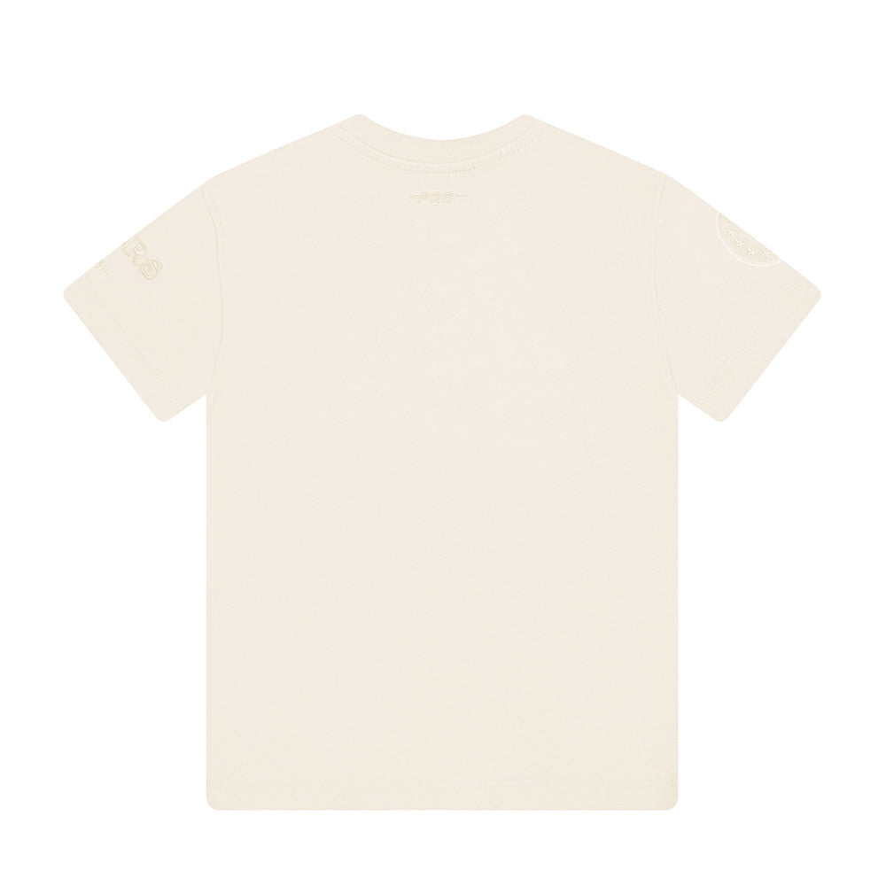 NBA PHILADELPHIA 76ERS NEUTRAL BIG BOYS SHORT SLEEVE TEE (EGGSHELL)