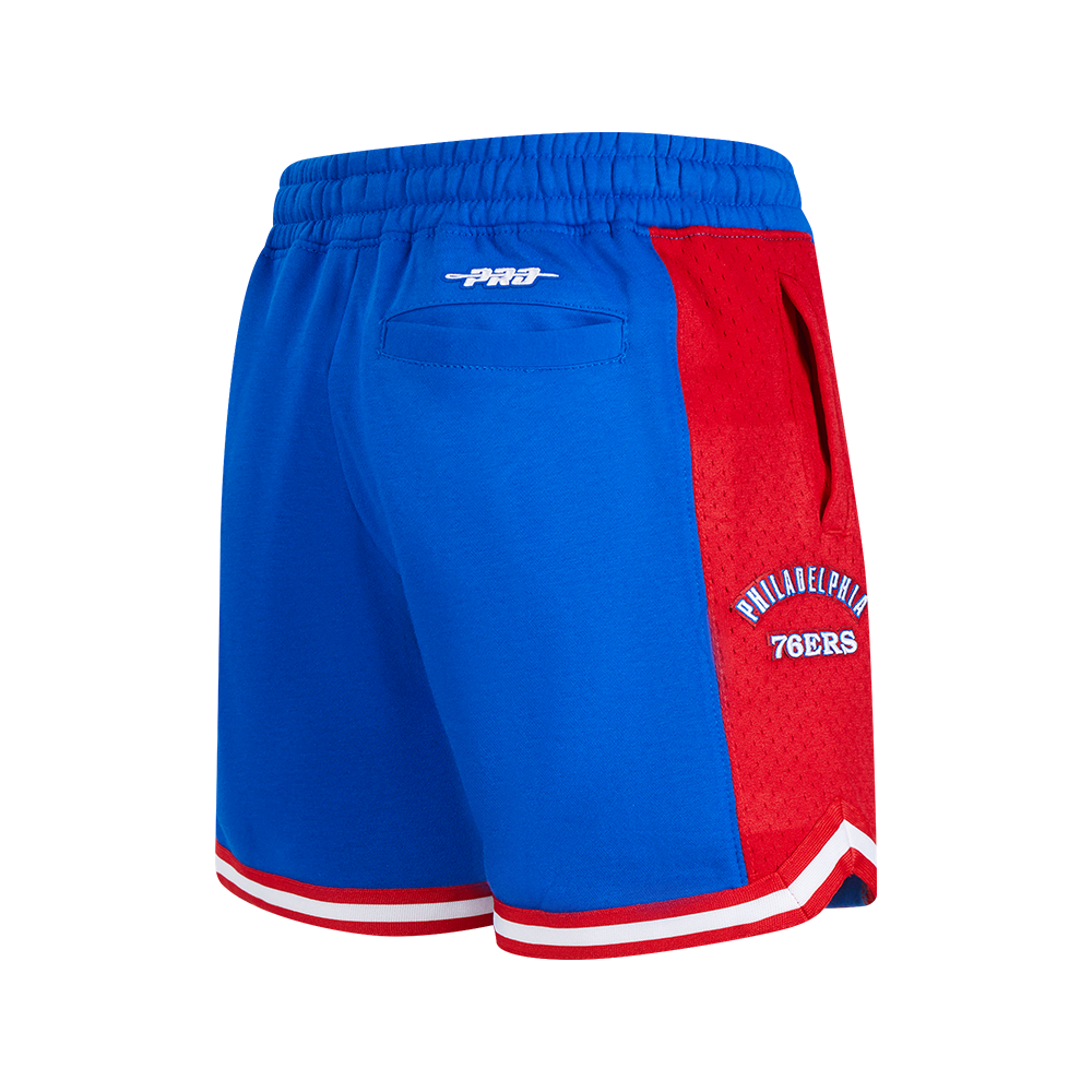 NBA PHILADELPHIA 76ERS RETRO CLASSIC BIG BOY'S FLC 2.0 SHORT (ROYAL BLUE/RED)