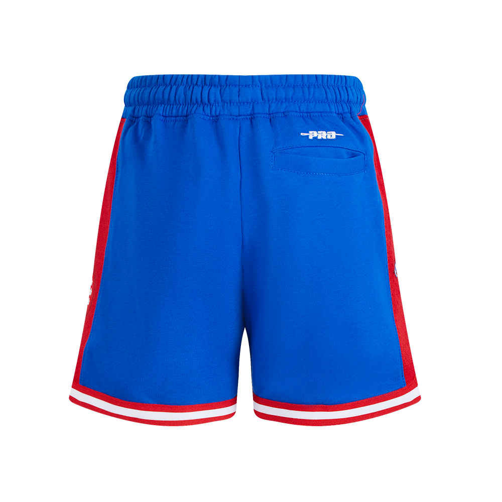 NBA PHILADELPHIA 76ERS RETRO CLASSIC BIG BOY'S FLC 2.0 SHORT (ROYAL BLUE/RED)