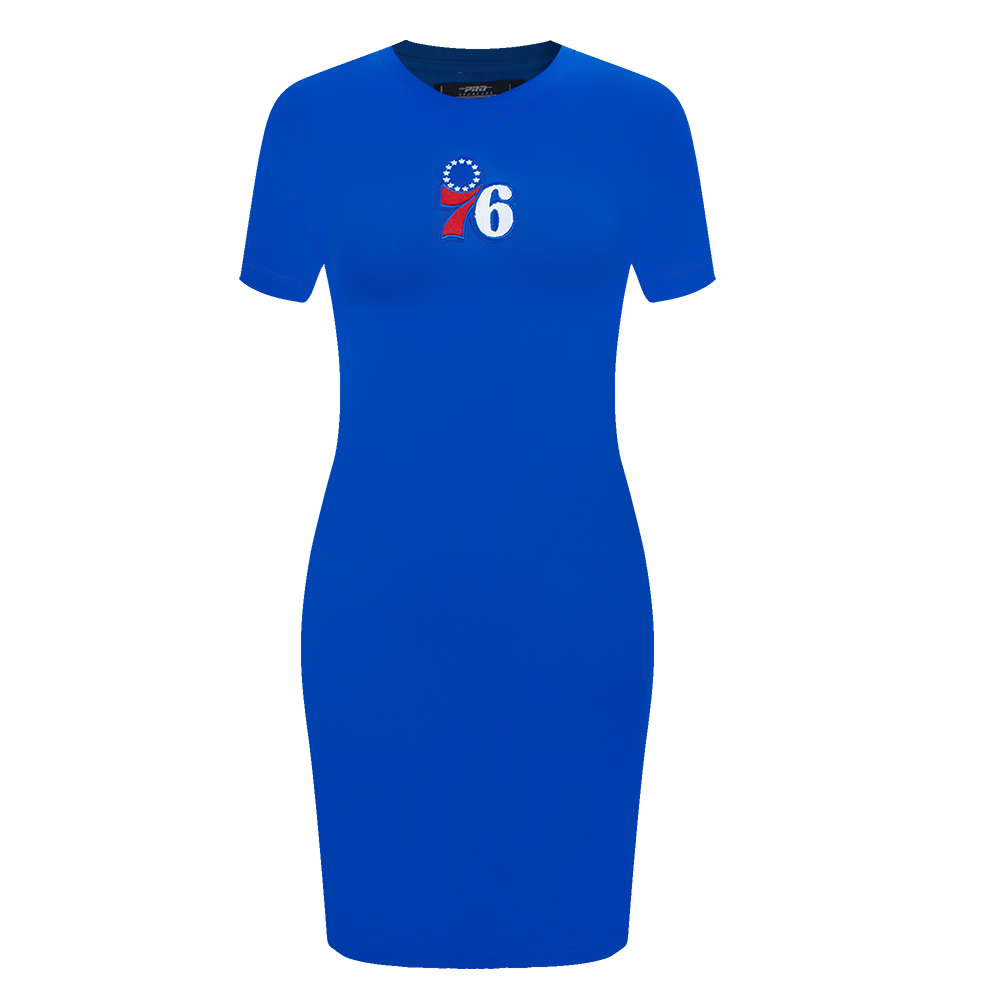 NBA PHILADELPHIA 76ERS CLASSIC ROBE MOULANTE POUR FEMME (BLEU ROYAL)