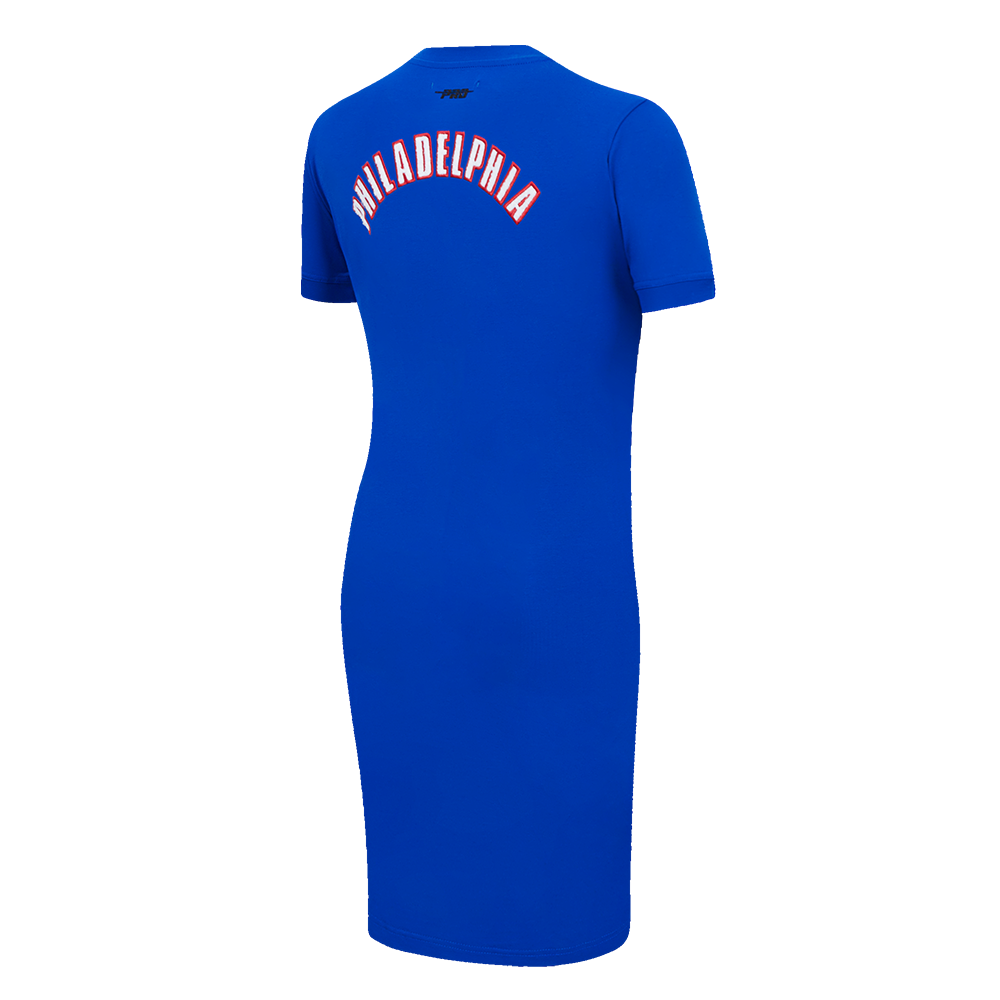NBA PHILADELPHIA 76ERS CLASSIC ROBE MOULANTE POUR FEMME (BLEU ROYAL)