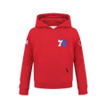 NBA PHILADELPHIA 76ERS CLASSIC BIG BOY'S FLC PO HOODIE (RED)