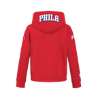 NBA PHILADELPHIA 76ERS CLASSIC BIG BOY'S FLC PO HOODIE (RED)