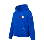 NBA PHILADELPHIA 76ERS CLASSIC BIG BOY'S FLEECE PULLOVER HOODIE (ROYAL BLUE)