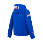 NBA PHILADELPHIA 76ERS CLASSIC BIG BOY'S FLEECE PULLOVER HOODIE (ROYAL BLUE)