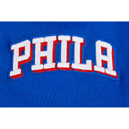 NBA PHILADELPHIA 76ERS CLASSIC BIG BOY'S FLEECE PULLOVER HOODIE (ROYAL BLUE)