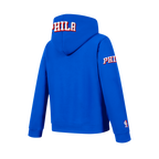 NBA PHILADELPHIA 76ERS CLASSIC BIG BOY'S FLC FZ PO HOODIE (ROYAL BLUE)