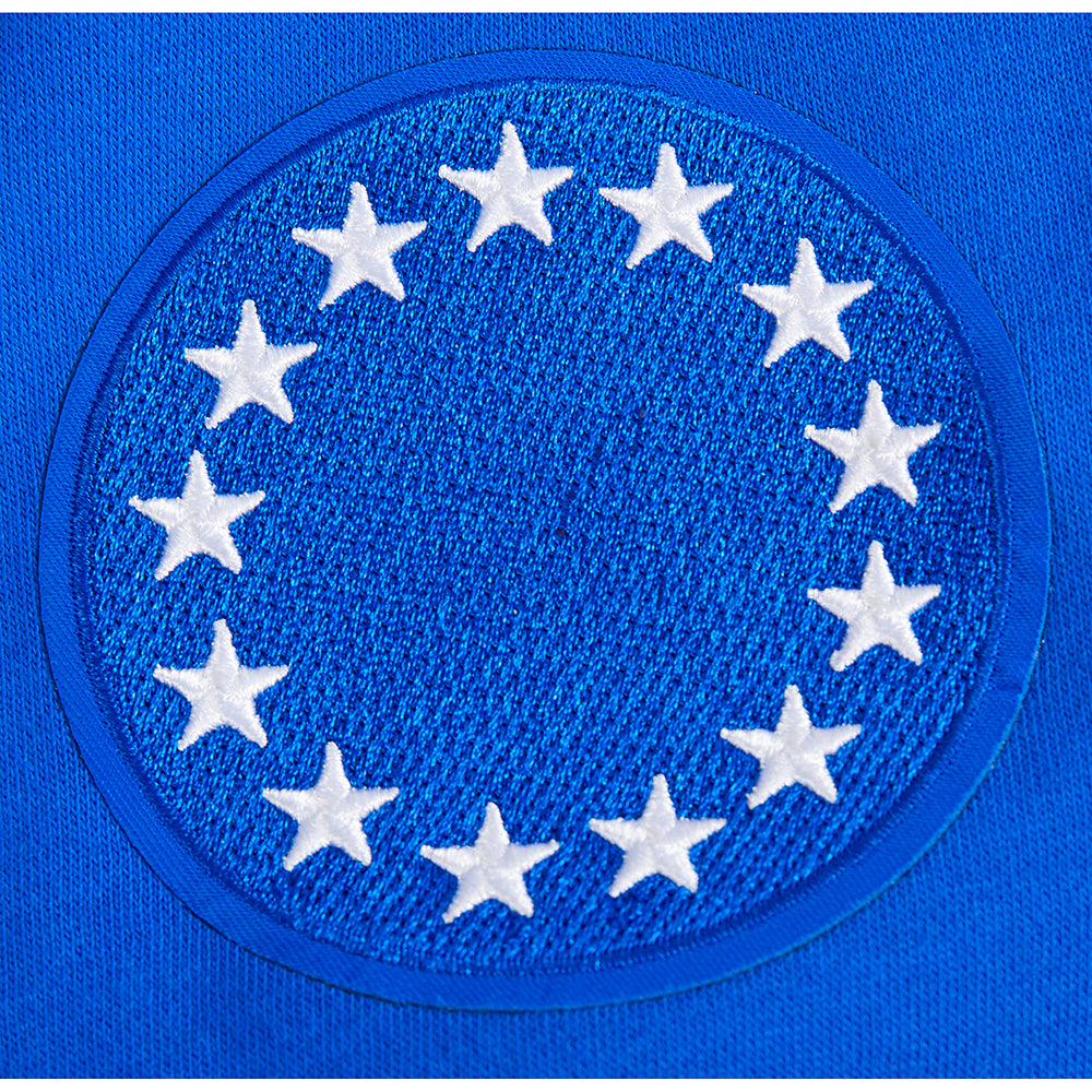 NBA PHILADELPHIA 76ERS CLASSIC BIG BOY'S FLC FZ PO HOODIE (ROYAL BLUE)