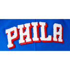 NBA PHILADELPHIA 76ERS CLASSIC BIG BOY'S FLC FZ PO HOODIE (ROYAL BLUE)