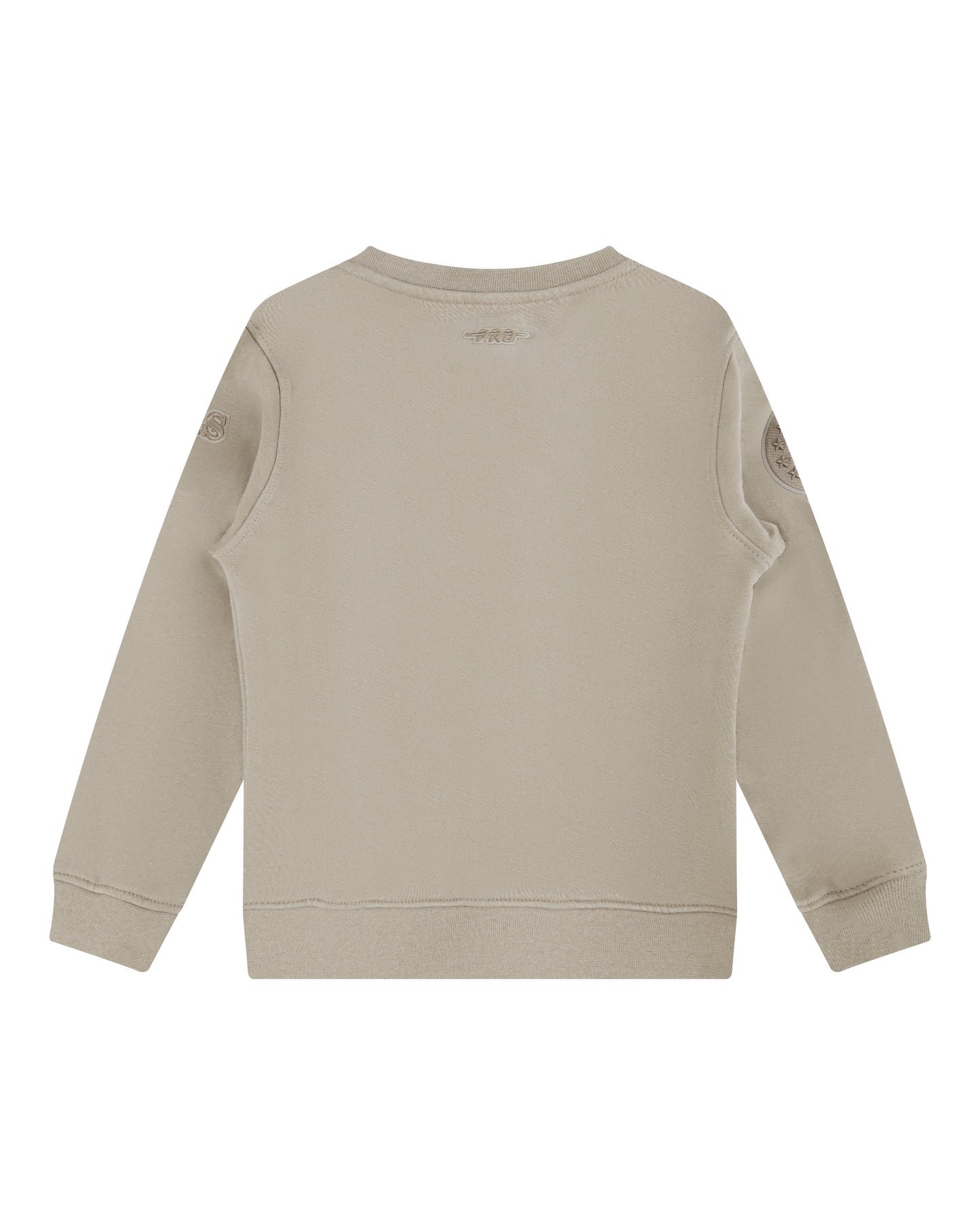 NBA PHILADELPHIA 76ERS NEUTRAL BIG BOYS FLEECE CREWNECK (TAUPE)