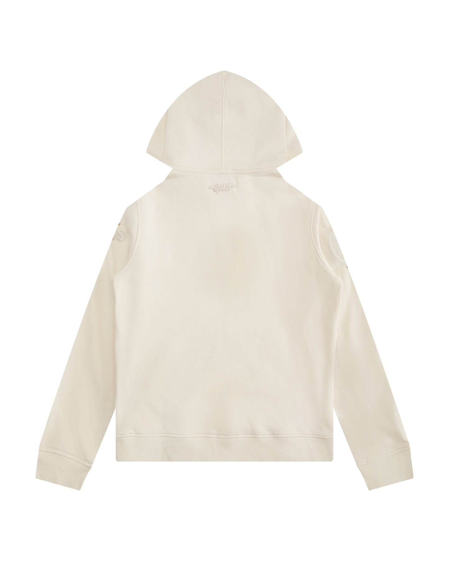 NBA PHILADELPHIA 76ERS NEUTRAL BIG BOYS FLEECE PULLOVER HOODIE (EGGSHELL)