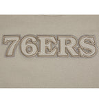 NBA PHILADELPHIA 76ERS NEUTRAL BIG GIRL'S SS BOXY TEE (TAUPE)
