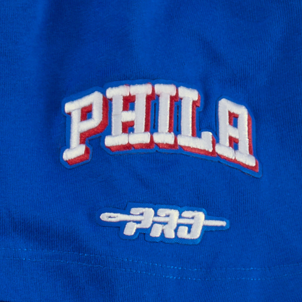 NBA PHILADELPHIA 76ERS CLASSIC BIG GIRL'S TEE DRESS (ROYAL BLUE)