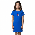 NBA PHILADELPHIA 76ERS CLASSIC BIG GIRL'S TEE DRESS (ROYAL BLUE)
