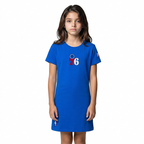 NBA PHILADELPHIA 76ERS CLASSIC BIG GIRL'S TEE DRESS (ROYAL BLUE)