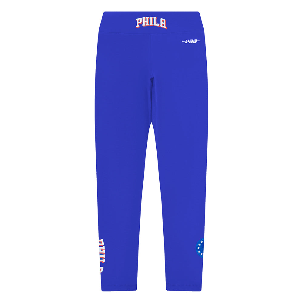 NBA PHILADELPHIA 76ERS CLASSIC BIG GIRLS LEGGING (ROYAL BLUE)
