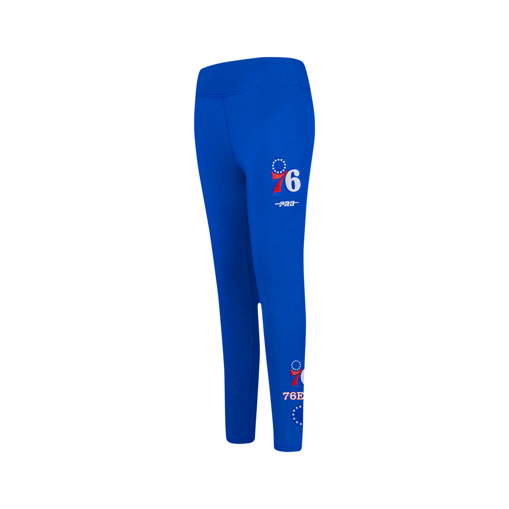 NBA PHILADELPHIA 76ERS RETRO CLASSIC LEGGING POUR FILLE JUNIOR (BLEU ROYAL)
