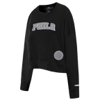 NBA PHILADELPHIA 76ERS REVERSE FRENCH TERRY CHANDAIL À COL ROND EN MOLLETON POUR FEMME (NOIR)