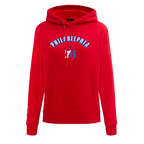 NBA PHILADELPHIA 76ERS CLASSIC WOMEN'S FLC PO HOODIE (RED)