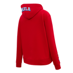 NBA PHILADELPHIA 76ERS CLASSIC WOMEN'S FLC PO HOODIE (RED)