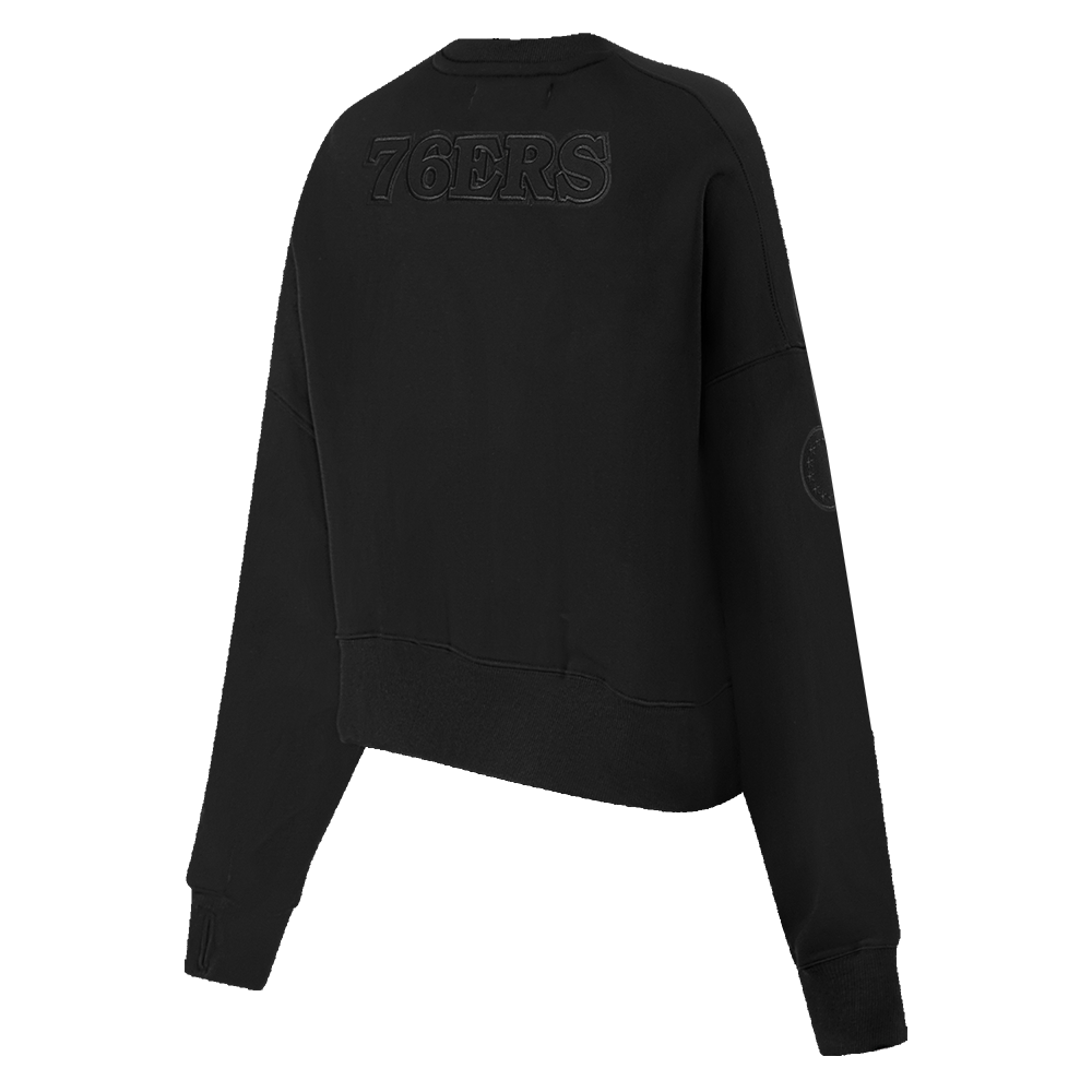NBA PHILADELPHIA 76ERS NEUTRAL WOMEN'S CREWNECK (BLACK)