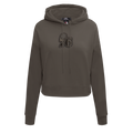 NBA PHILADELPHIA 76ERS NEUTRAL CROPPED WOMEN'S PO HOODIE (DARK TAUPE)