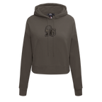 NBA PHILADELPHIA 76ERS NEUTRAL CROPPED WOMEN'S PO HOODIE (DARK TAUPE)
