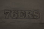 NBA PHILADELPHIA 76ERS NEUTRAL CROPPED WOMEN'S PO HOODIE (DARK TAUPE)