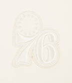 NBA PHILADELPHIA 76ERS NEUTRAL CHANDAIL À CAPUCHON COURT POUR FEMME (COQUILLE D'ŒUF)