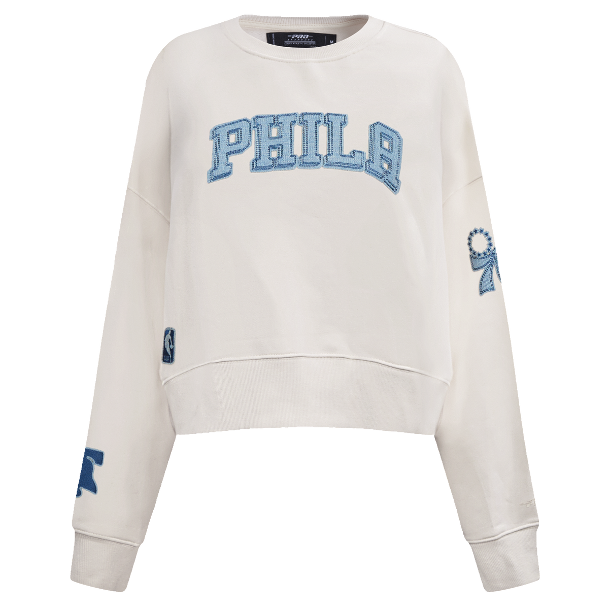 NBA PHILADELPHIA 76ERS VARSITY BLUES WOMEN'S CREWNECK (LINEN)