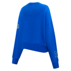 NBA PHILADELPHIA 76ERS VARSITY BLUES WOMEN'S CREWNECK (ROYAL BLUE)